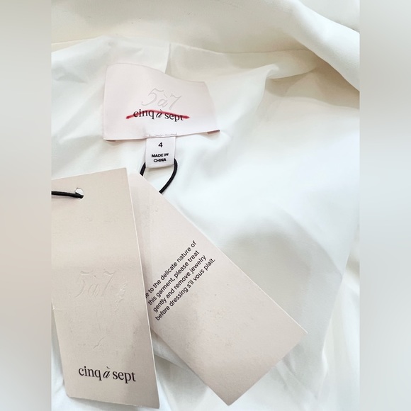 Cinq A Sept Barette Rhinestone Mini Wrap Dress - Picture 9 of 9